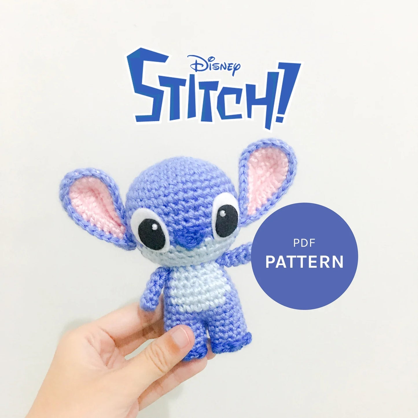 💙 Stitch Crochet Pattern – Cute Alien Amigurumi (Digital PDF)