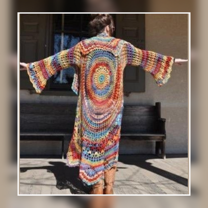 Bohemian Hippie Sweater Crochet PATTERN