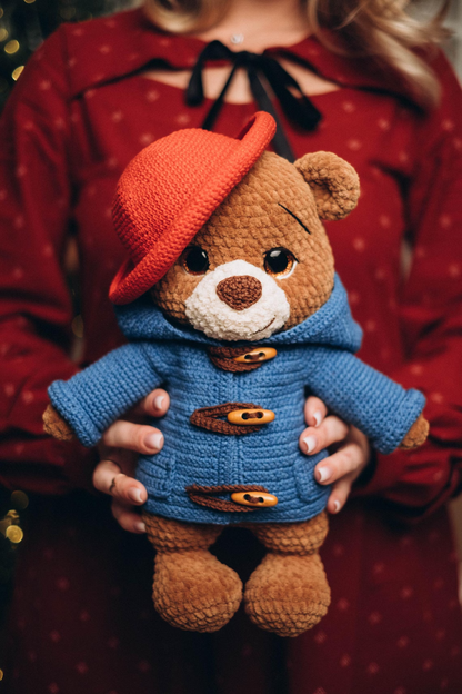 🧳 Teddy Bear Traveler Crochet Pattern