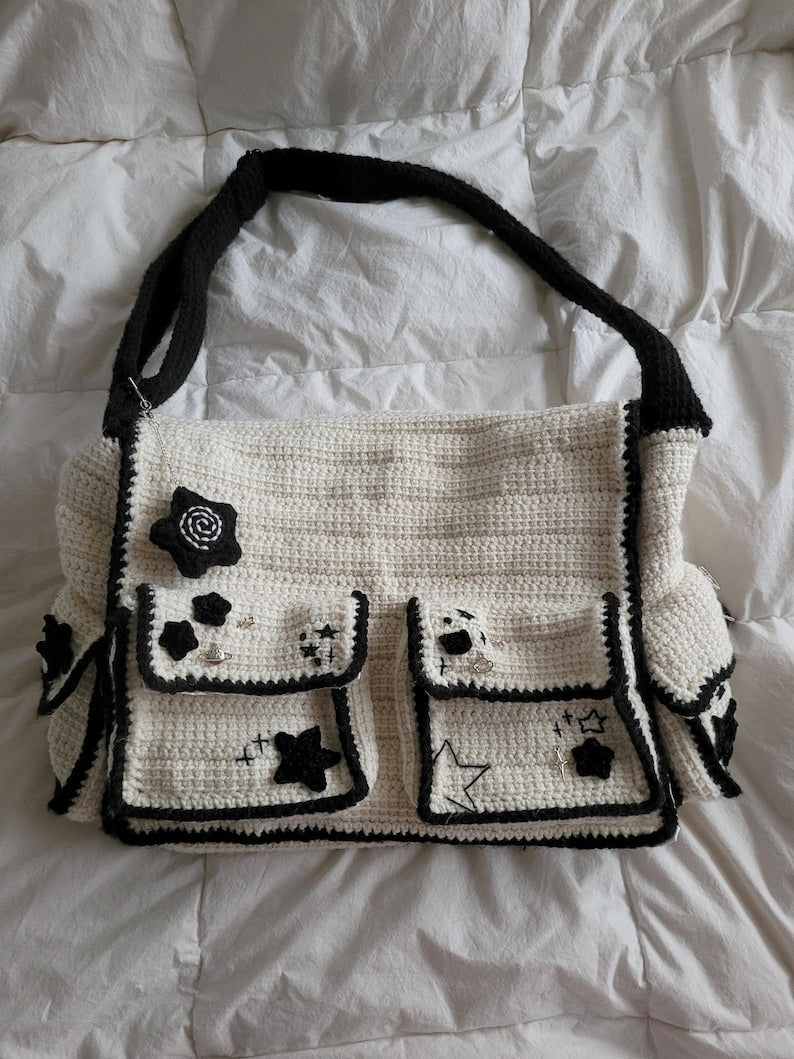 inflorescence messenger bag crochet pattern
