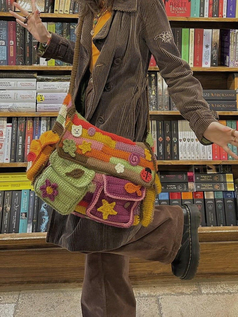 inflorescence messenger bag crochet pattern