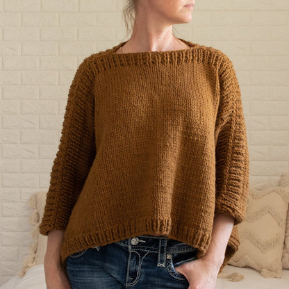 Easy Two Rectangle Modern Poncho Knitting Pattern